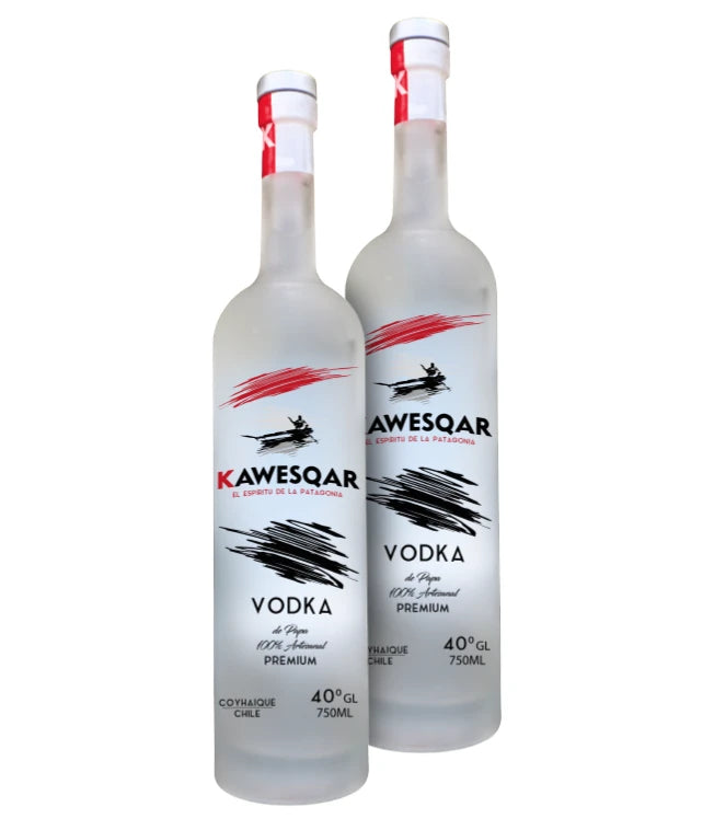 2 Bottles Kawesqar Premium Potato Vodka 750ml