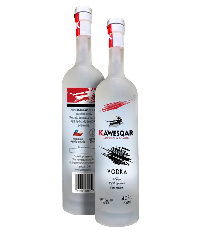 Vodka de papas Kawesqar botella 750ml