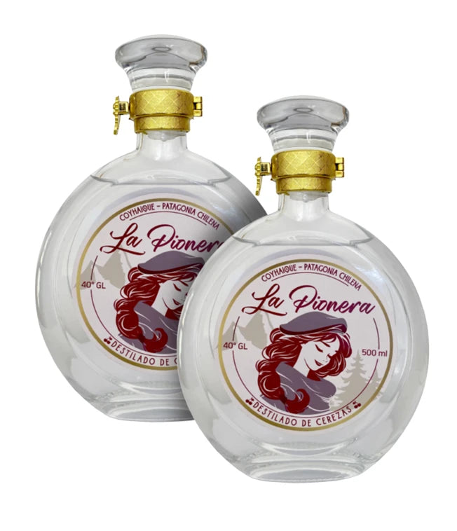 2 Botellas  Destildo de Cerezas La Pionera 500ml