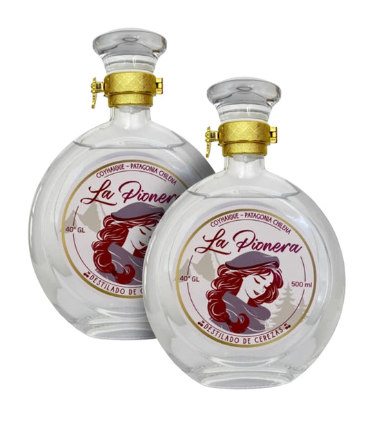 2 Bottles Cherry Spirit La Pionera 500ml