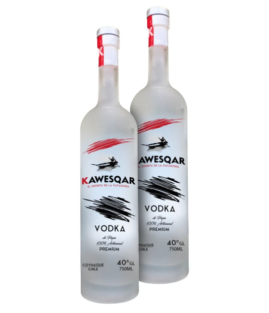 2 Bottles Kawesqar Premium Potato Vodka 750ml