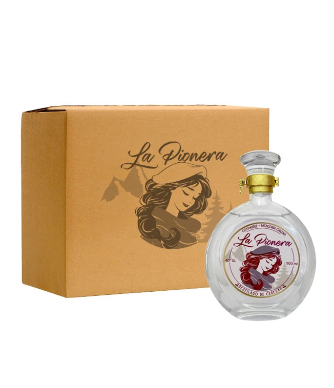 6 Bottle Case Cherry Spirit La Pionera 500 ml